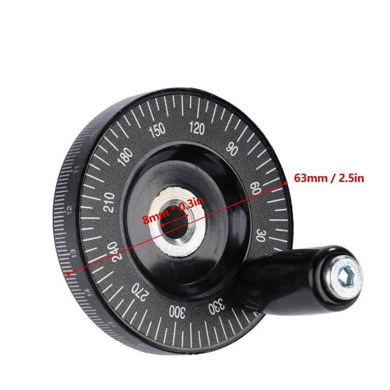 Milling Handle Hand Wheel, 63mm Hand Wheel, Solid Round Hand