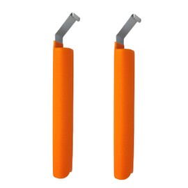 Fpz-bd 7" 2Pcs Orange Vinyl Siding Tools,Vinyl Siding Removal Tool For Install and Repair Vinyl Sidings Without Damage Siding With Extra Long Anti-skid Handle Steel,Vinyl Siding Repair Kit