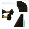 Darkest Brown U Tip Hair Extensions - Real Human Hair