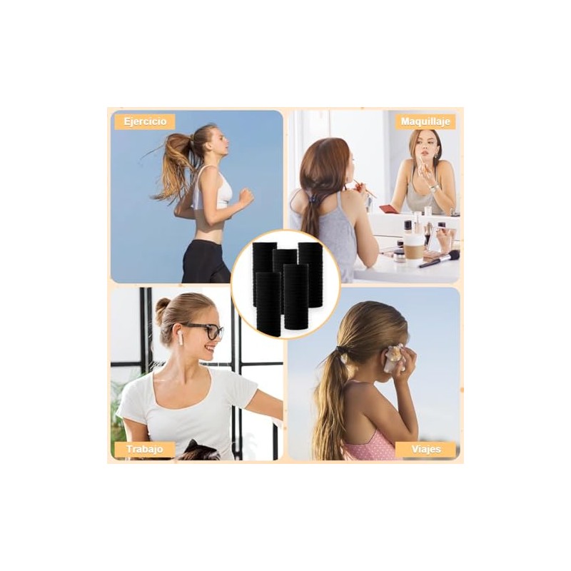 300 Piezas Ligas para Cabello Elásticas, Donas para el Cabello