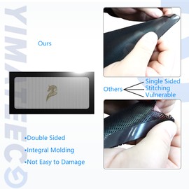 YIMATEECO Dust Filter PC 240 mm Fan Covers for Computer Cooler Fan, PVC 50 Mesh, Magnetic Fan Cover, PC Fan, PC Cooler, Dustproof (PVC Gentleman, 120 x 240 mm, Pack of 4, Black)