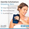 Paño Japonés Exfoliante Espalda Cuerpo Paquete Carbón Iones Plata Asas