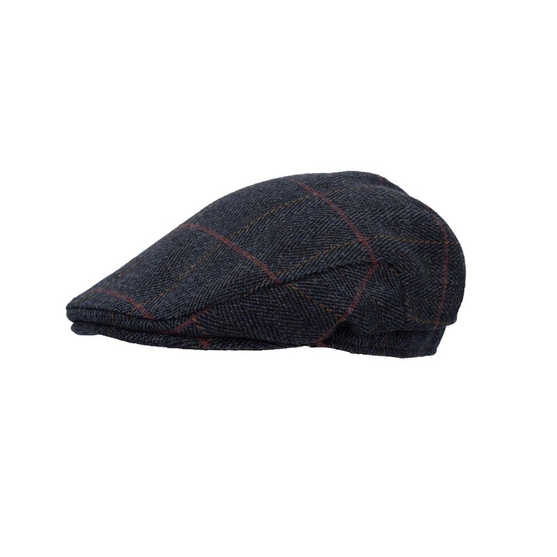 WALKER AND HAWKES - Derby Tweed Eddie Flat Cap w/Foldable