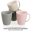 com-four® 4 x Coffee Cups with Handle, 360 ml, Dishwasher-Safe