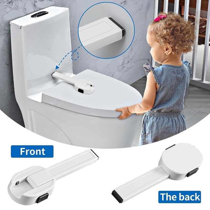 Toilet Locks, Child Safe, Easy Installation, Toilet Lid, Locker, Child