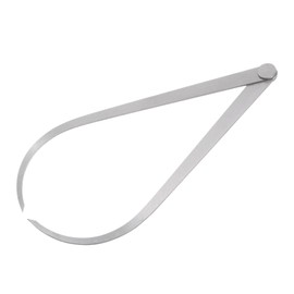 Kozelo Firm Joint Outside Caliper - [10 Inch] Stainless Metal Firm Friction Joint Measurement Tool for Size Measuring Use, Silver Tone