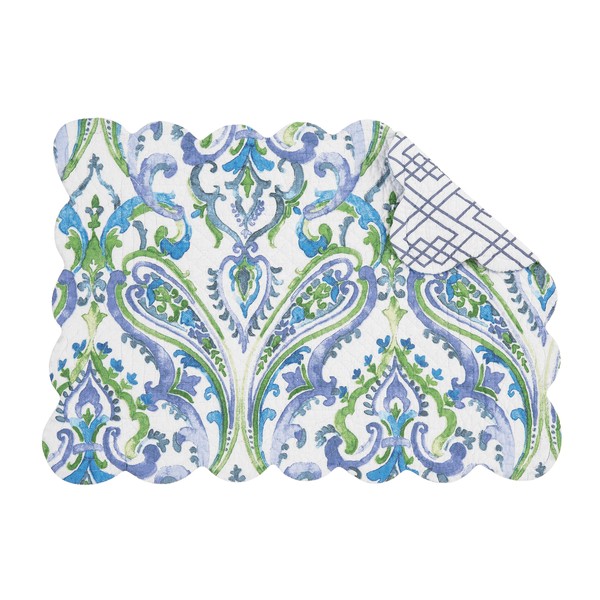 C&F Home Juliet Quilted Reversible Rectangle Placemat Set of 6