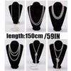 Long Pearl Necklace for Women Multi Strand Layered Pearl Necklaces