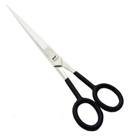 Professional Hairdressing Scissors Hair Cutting Scissors Shears for Barber Salon Home - with Antibacterial Comfort Rubber Grip 100% Surgical Stainless Steel (Black)