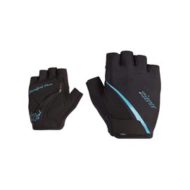 Ziener Women's Carda Cycling/Mountain Biking/Cycling Gloves | Short Finger - Breathable, Cushioning, Aquamarine, 6.5