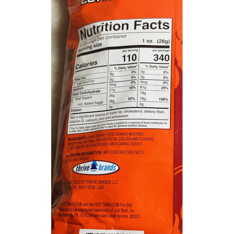 trive Hot Tamales Fierce Cinnamon Hot Stuff Cotton Candy: 3oz