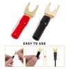 Vouchmind 5 Pairs Copper Spade Crimp Terminals, 8 AWG Speaker