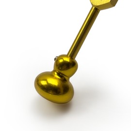 1pc Weighted Boot Premium Attachment For Tuning Forks - 93.96 Schumann - Osteophonic Bone Tuning, Tactile Stimulation, Vibration Transfer - Sound Healing and Biofield Harmonization | Gold