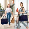 ETRONIK Weekender Bags for Women, Canvas Travel Bag 2 Pcs