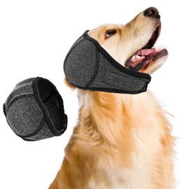 Dog Ear Muffs Noise Protection,Dog Ear Cover Head Wrap,Adjustable,Soft,Breathable,Elastic, for Fireworks,Noise,Thunder Protection,Pet Grooming, Bathing, and Swimming Use(L)