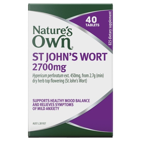 Nature's Own Stress Relief St Johns Wort 2700mg Tab X 40