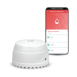 Garza Smart - Intelligent WiFi Water Detector for Filtration, Flooding, with Real-time App Notifications, Sound Alarm of 55dB, No Installation Required.