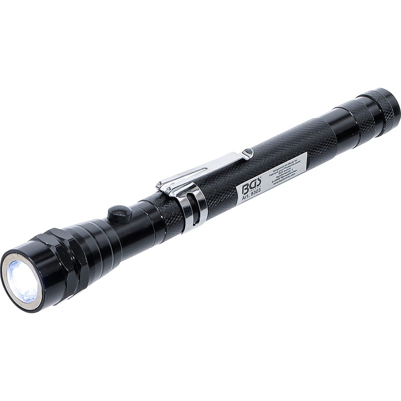 BGS 9303 | Ausziehbare LED-Leuchte mit Magnetheber | "2-IN-1" |