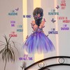 Purple Girl Wall Stickers, Inspirational Girl Home Decor Wall Decals