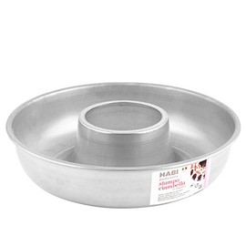HABI Aluminium Savarin Mould, Grey, 32 x 32 x 8 cm