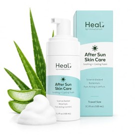 Heal After Sun Lotion with Aloe Vera - Soothing Foam for Sunburn Relief