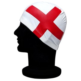 Blue Reef Stretch Pull On Swim Cap Easy Fit Union Jack St George Welsh Dragon One Size Fits 8+ Years (St George)