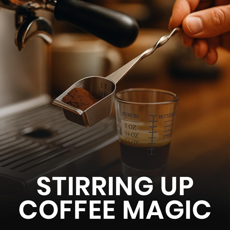 Rattleware Stainless Steel Spoon Twist - Espresso Spoon with Graduated