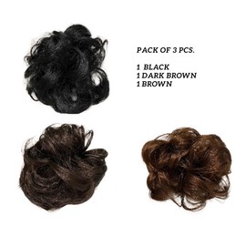 3 PCS Braided Faux Fur Headband Synthetic Hair Plaited Headband Braid Braided With Teeth Hair Band Accessories for Women Girl : H7 (BUN, LLL)