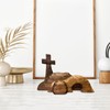 Easter Decorations Empty Tomb Easter Scene and Cross,Handcrafted Wooden Easter