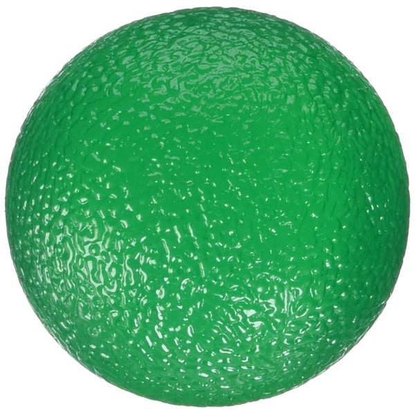 Sammons Preston Hand Therapy Ball, Medium Firm Green Hand & Finger Exerciser, Varying Resistance for Grip Strength & Physical Therapy, Stress Ball, Fidget Toy, Squeeze Ball for Arthritis Pain Relief