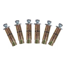 Anclo Kit 6 Taquetes Expansivos 5/16 + Tornillo + Aran.barreno 5/8