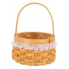 KOMBIUDA Woven Flower Arrangement Basket with Handle for Home Decor
