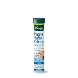 Kneipp Effervescent Tablets Magnesium + Calcium + Vitamin D3 - Orange Flavour - 20 Effervescent Tablets