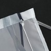Eslir Roman Blind with Tabs, Transparent Tab-Top Kitchen Curtains, Modern