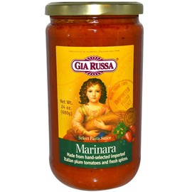 Gia Russa Select Marinara Pasta Sauce, 24-ounce Jars (Pack of 6)