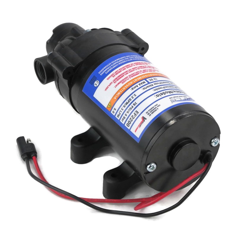 Everflo 12 Volt 2.2 GPM 70 PSI Diaphragm Pump