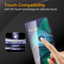 Nixinioo 3 Pack Privacy Screen Protector for Motorola Moto G Stylus 5G 2025, Anti Spy Tempered Glass 9H Hardness, Black Protector Anti Spy, Bubble Free, Anti-Scratch