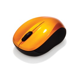 Verbatim GO NANO Wireless Mouse - Optical Wireless Mouse for PC and Mac with 2.4 GHz, 1600 dpi Resolution, Nano Receiver, orange