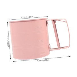 iplusmile Handheld Flour Sifter Cup Portable Powder Strainer for Baking Easy to Clean for Home and Professional Use Present for Baking Enthusiasts
