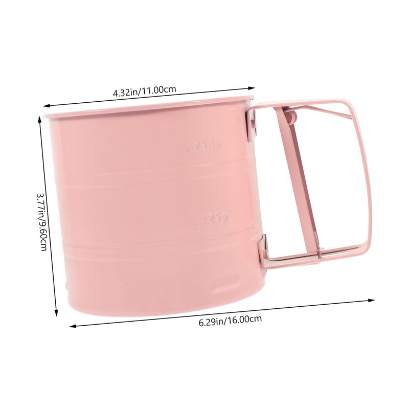iplusmile Handheld Flour Sifter Cup Portable Powder Strainer for Baking