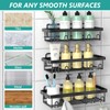 Cusbus Shower Caddy, 3 Pack Organizer, Adhesive No Drilling Traceless
