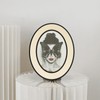 SWTHONY Oval 5 x 7 Picture Frames, Black Modern 5