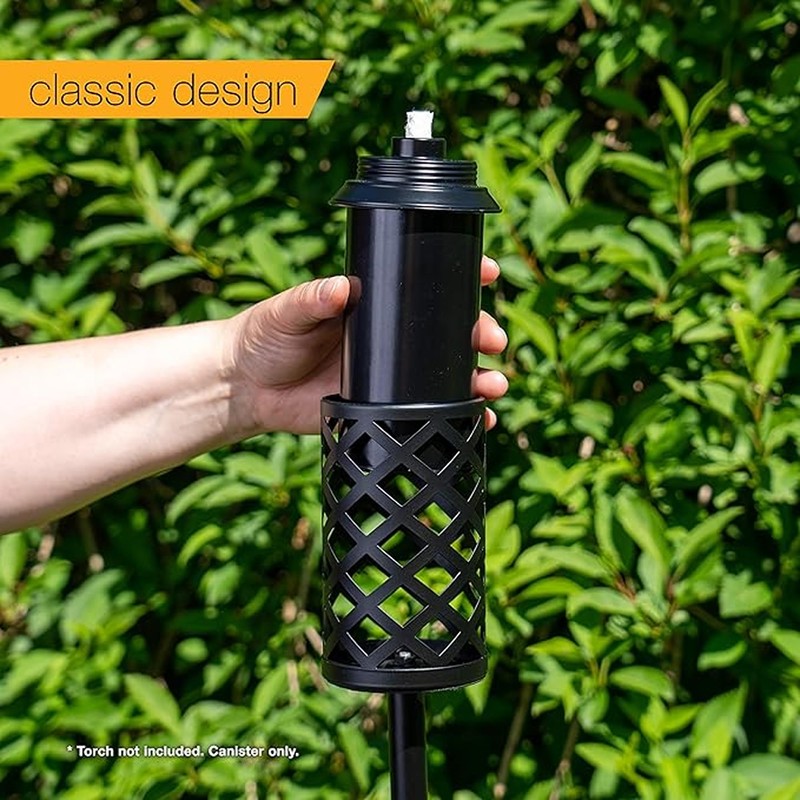 Backyadda Torch Replacement Canisters (12 oz). Compatible with Tiki Torches.