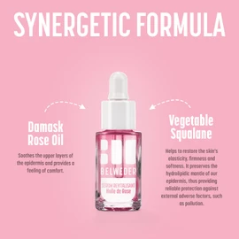 BELWEDER Tendresse de Rose Lip and Face Care Set - 7.5 ml Revitalising Serum with Rose Oil + 7 ml Rose Oil Fluid Balm + 3.5 g Repairing Lip Balm