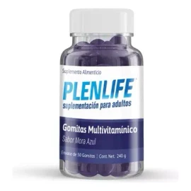 Plenlife 50 Gomitas Multivitamínicas Sabor Mora Azul 240 Gr
