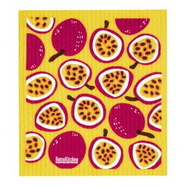 Retro Kitchen Compostable Sponge Cloth - Passionfruit, 1 Cloth