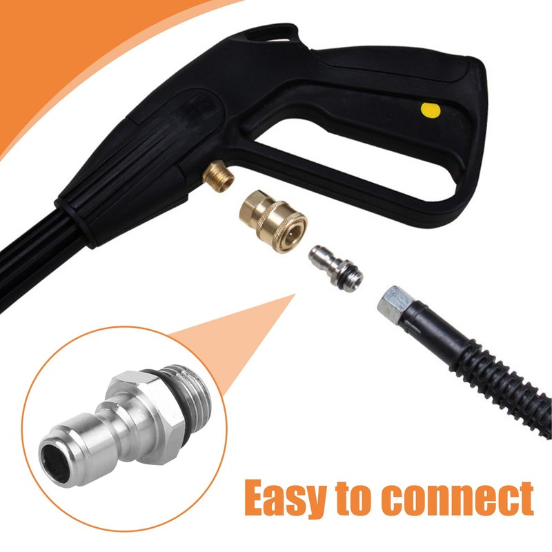 2 Pcs 1/4'' Quick Release Connector, 14mm Male Thread to