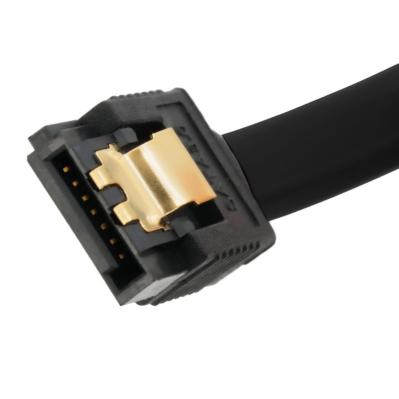 BIGtec SATA Cable 0,7m schwarz gerade/gerade