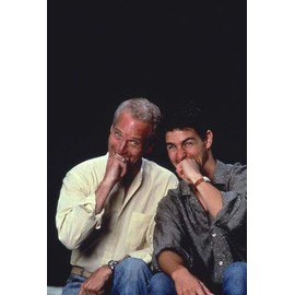 Color of Money 35mm Film Slide Paul Newman Tom Cruise Clowning for Photo Shoot