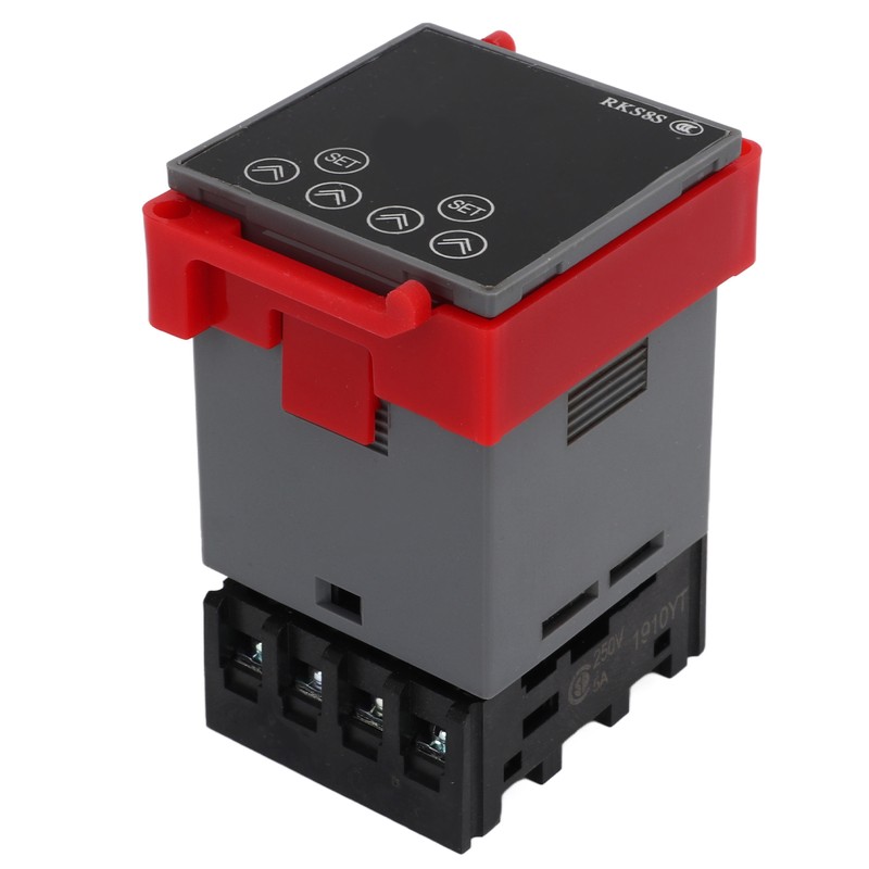 Time Relay LCD Display Multifunctional PP Flame Retardant Housing Delay